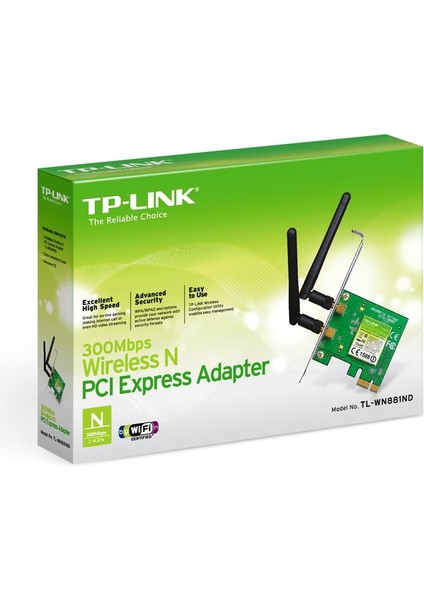 Tp-Lınk TL-WN881ND 300MBPS 2 Anten Kablosuz N Pcı Express Wıfı Adaptor fiyatları
