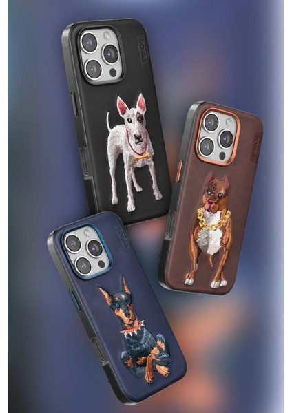 CPT50 iPhone 16 Pro Perma Desenli Kapak - Kahverengi modelleri