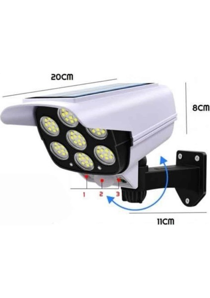 Solar Bahçe Lambası Uzaktan Kumandalı Kamera Görünümlü Hareket Sensörlü - BI001V-4YYCU5 indirimleri