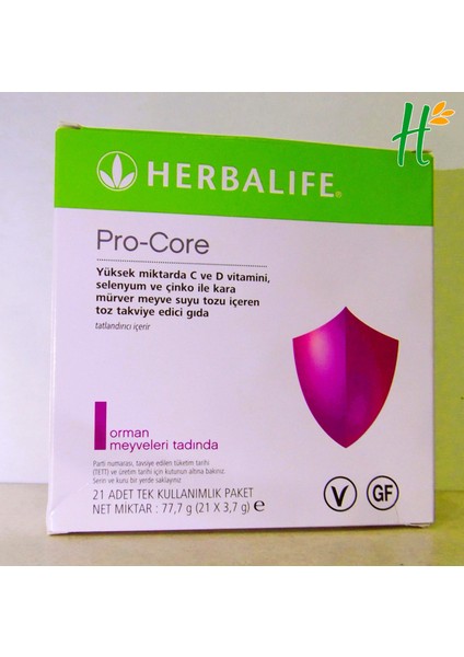 Pro-Core Bağışıklık Sistemini Destekleyen Vitamin ve Mineral Takviyesi (21X3,7 G Şaselerde) modelleri