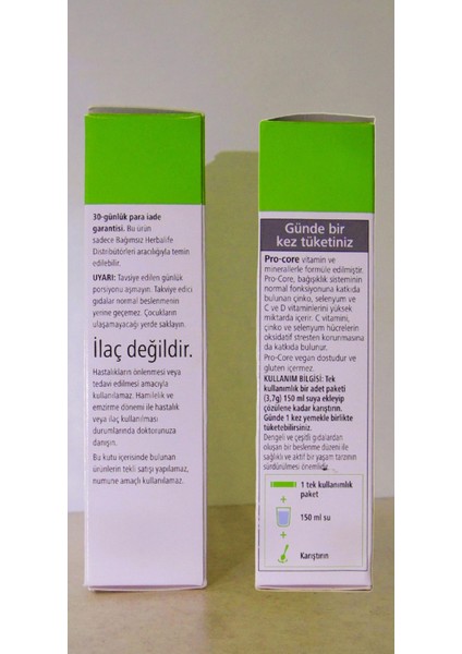 Pro-Core Bağışıklık Sistemini Destekleyen Vitamin ve Mineral Takviyesi (21X3,7 G Şaselerde) indirimleri