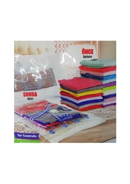 Vakum Hurcu-2 Adet Büyük Boy 80 cm x 100 cm Vakumlu Poşet Vakumlu Hurç Vakumlu Torba Yorgan Yastık Saklama Hurcu fiyatları