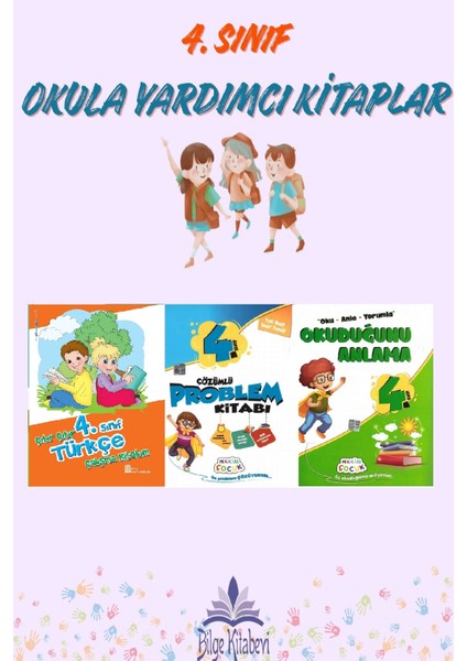 4.sınıf Çıtır Çıtır Türkçe + Çözümlü Problem Kitabı + Okuduğunu Anlama