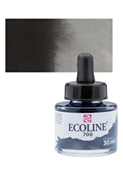 Ecoline 30 ml Siyah Sıvı Suluboya Kullanımı Kolay Kavanoz ile Sanat İçin İdeal fiyatları