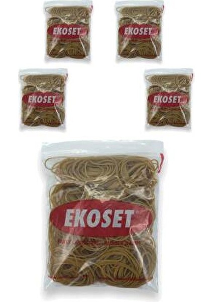 5'li Paket Para Lastiği 5 x 500 gr 70 mm Uzunluk 45 mm Çap Sağlam ve Esnek