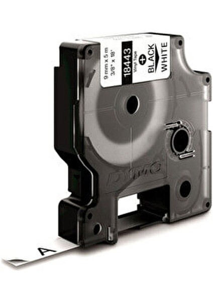 RhinoPro Renkli Vinil Şerit 9 mm x 5.5m Beyaz/Siyah 18443 Etiket Makinesi İçin Sarf Malzemesi modelleri
