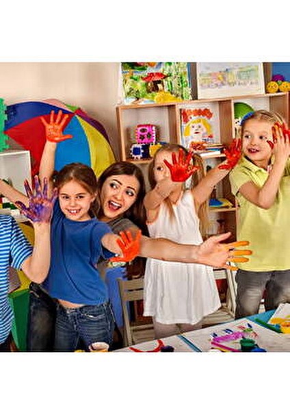 Kırmızı Parmak Boyası 500 ml Kolay Silinebilir Renkli Sanat İçin Uygun fırsatları