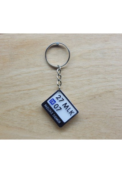 Motor Plaka Kişiye Isme Özel Anahtarlık