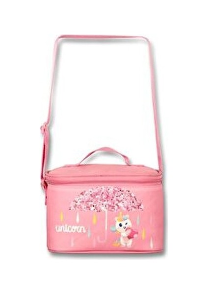 Cennec Sim Kumaş 3 Parça Okul Çantası Seti Renkli Beslenme Çantası ve Kalem Çantası