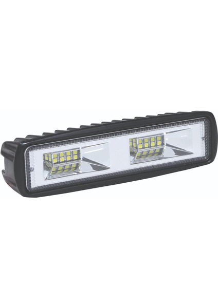 LED Gündüz Farı Alttan Bağlantı Dikdörtgen 12/24V E-Belgeli 16W - Wolfram 31630