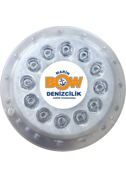 Tekne, Yat Su Altı Aydınlatması Yuvarlak 12 LED 12/24V