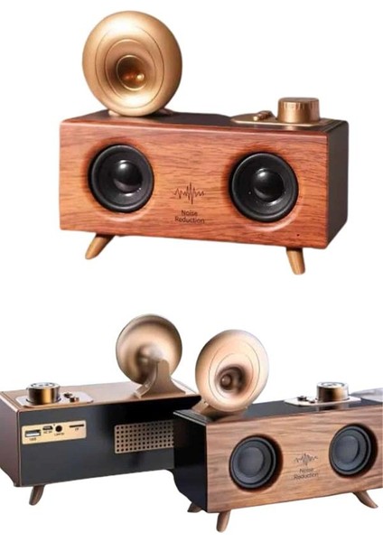 Gramafon Nostaljik Radyo Yüksek Ses Kalitesi USB Tf Kart Aux - ME001W-51VEE4 modelleri