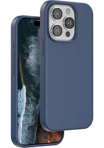CPT50 iPhone 15 Pro Home Magsafe Kapak - Lacivert