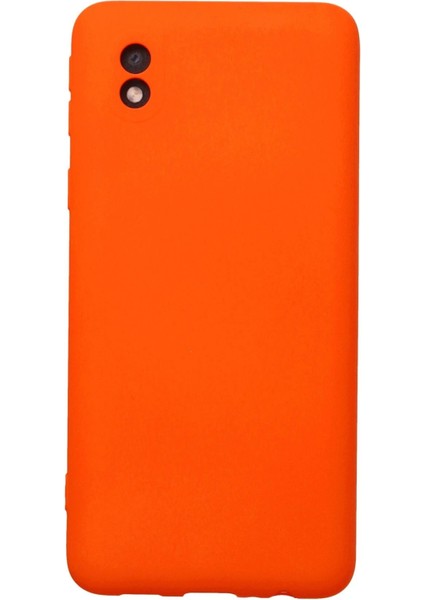 Samsung Galaxy A01 Core Kılıf Nano Içi Kadife Silikon - TURUNCU-(5796) - ME001W-5190X7