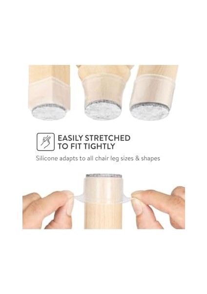 24 Adet Yarı Saydam (2cm–2,5cm) Beyaz Silikon Keçeli Ayağı Koruyucu Pabuç Seti fiyatları