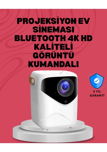 Android Sistemli Mini Projektör – Uygulama Destekli Akıllı Kullanım - ME001W-51V6Y6