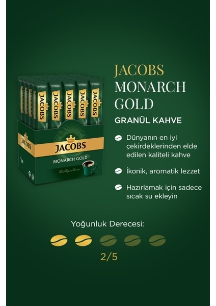 Monarch Gold 30'lu 2gr Çözülebilir Kahve x 3 Paket fiyatları