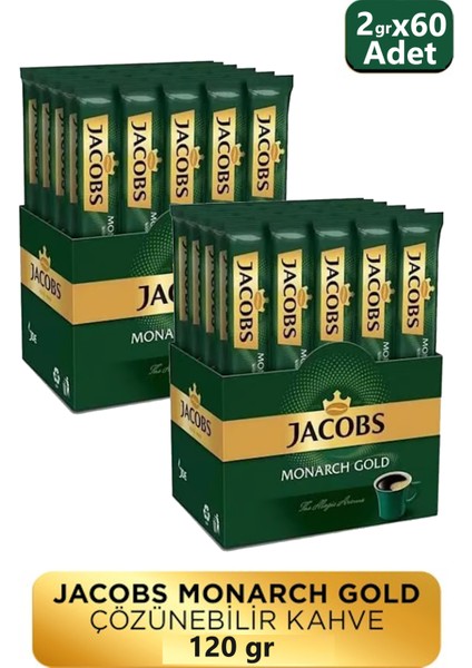Monarch Gold 30'lu 2gr Çözülebilir Kahve x 2 Paket