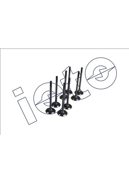 Subap Takımı 4 In + 4 Ex (Nitrasyonlu) Ford Cıtroen Peugeot Dv4 Dw4 In (33*5.5*97.5) Ex (30.2*5.5*97 .5)