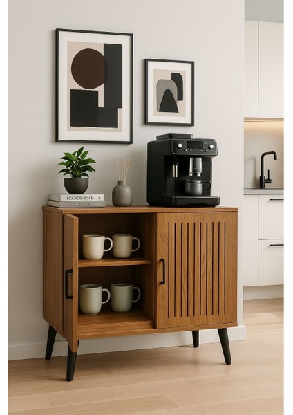 Kahve Köşesi Dolabı ( Derinlik 47 cm ) Çok Amaçlı Dolap Raflı Mutfak Dolabı BKDM006 modelleri