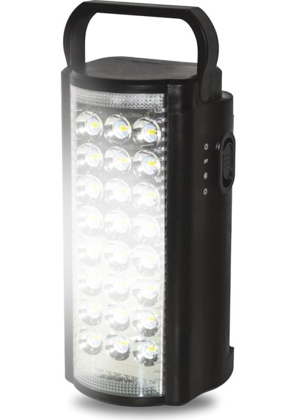 LED 24 Ledli Taşınabilir Işıldak Kamp Feneri El Feneri - Siyah fiyatları