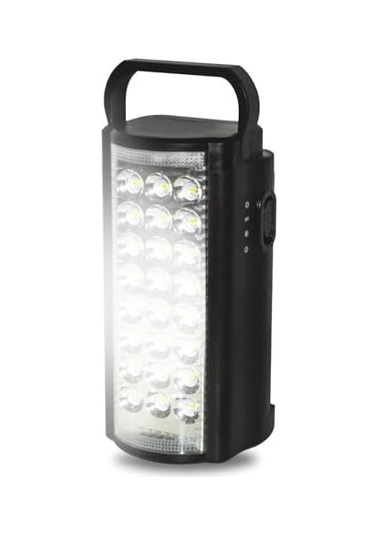 LED 24 Ledli Taşınabilir Işıldak Kamp Feneri El Feneri - Siyah modelleri
