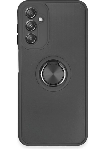 Samsung Galaxy A14 4g Kılıf Montreal Yüzüklü Silikon Kapak - SIYAH-(5796) - ME001W-51D7V6