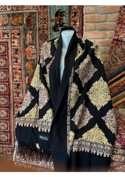 Siyah Kaşmir Şal