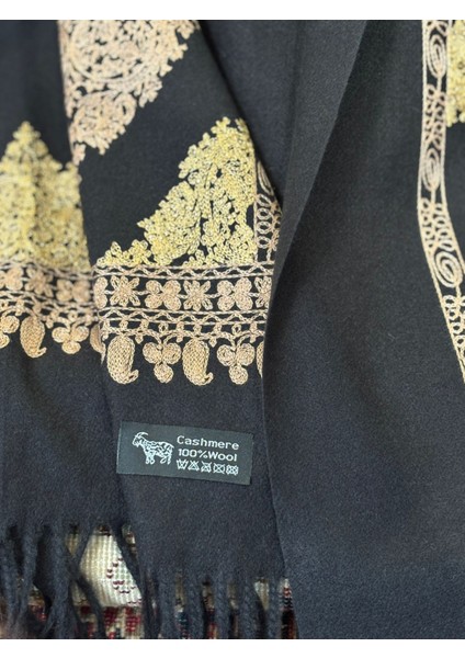 Siyah Kaşmir Şal modelleri