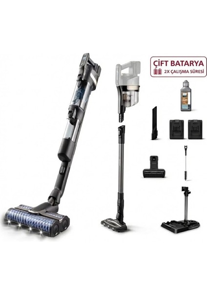 Aquatrio 9000 XW9463 Çift Bataryalı Islak Kuru Dikey Süpürge - Hem Siler Hem Süpürür 3'ü 1 Arada fiyatları