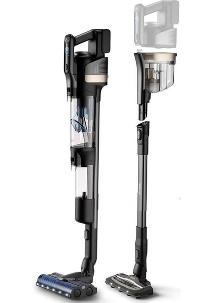 Aquatrio 9000 XW9463 Çift Bataryalı Islak Kuru Dikey Süpürge - Hem Siler Hem Süpürür 3'ü 1 Arada