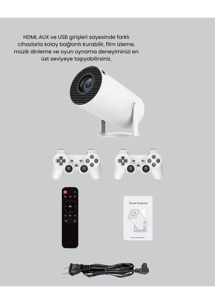 Projeksiyon Cihazı 4K Destekli Kablosuz Bağlantılı Bluetooth 5.0 - ME001W-51UUD8 modelleri