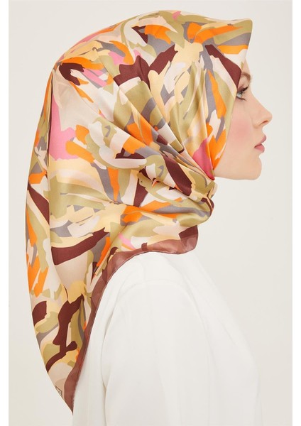 Çiçek Desenli Sura Ipek Eşarp 24YA9140 51 80 modelleri