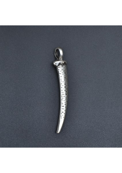 Fil Dişi Gümüş Kaplama Kolye Ucu