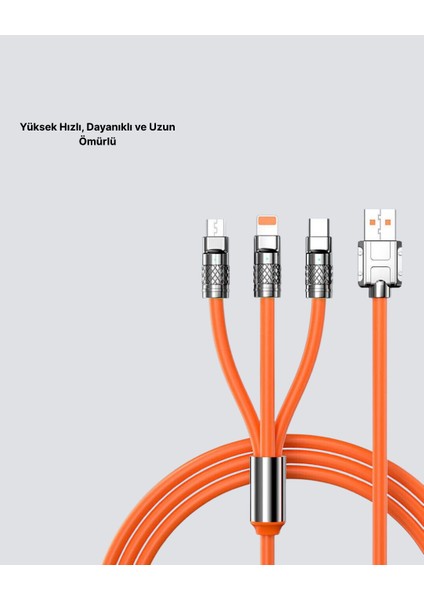 Üçlü Şarj Kablosu – Yüksek Hızlı Dayanıklı ve Uzun Ömürlü - ME001W-51WG03 fiyatları