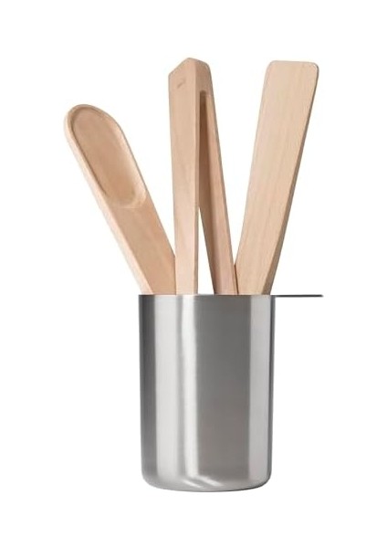 Singles Mutfak Gereçleri Seti 4 Parça - Ölçüm Kabı, Kaşık, Maşa ve Palet Bıçağı