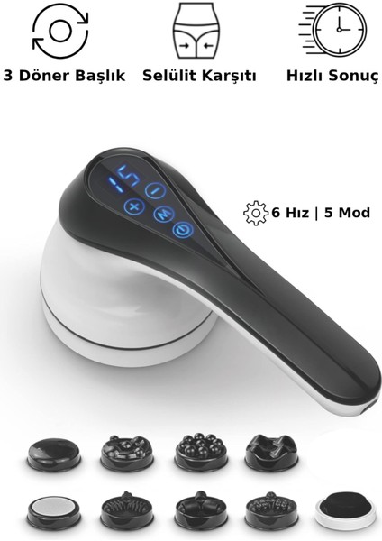 M1 G5 Tip Elektrikli Masaj Aleti Şarjlı Titreşimli Boyun Ayak Bel Sırt Bacak Omuz Selülit Makinesi