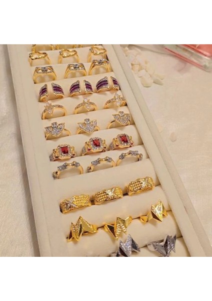 Ayarlanabilir Gold & Silver Ritim Yüzük modelleri