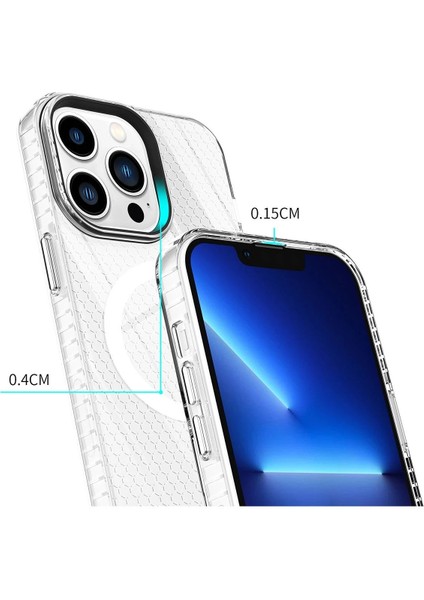 iPhone 14 Pro Kılıf Beta Magneticsafe Silikon - ŞEFFAF-(5796) - ME001W-51ACC9 indirimleri