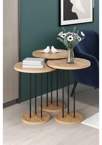 Falez Siyah Terra Zigon Sehpa Ceviz fırsatları