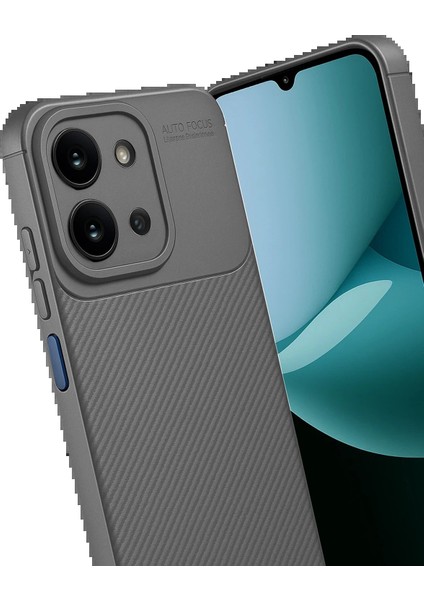 Xiaomi Redmi 15C 4g Auto Focus Karbon Kapak - GRI-(5796) - ME001W-51UGE5 modelleri