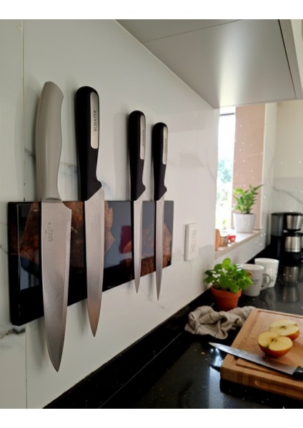 38 cm - Sanatsal Epoksi Mıknatıslı Bıçak Standı – Ahşap Detaylı, Modern Mutfaklara Özel - Epoksi Içinde Ahşap Tasarımlı Manyetik Bıçak Tutucu – Güçlü Mıknatıs, Duvar Tipi fiyatları