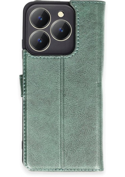 Realme C63 Kılıf Trend S Plus Kapaklı Kılıf - YEŞIL-(5796) - ME001W-51I935