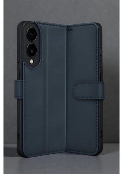 Samsung Galaxy S25 Edge Trend S Plus Kapaklı Kılıf - LACIVERT-(5796) - ME001W-51EQ27