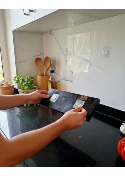 38 cm - Sanatsal Epoksi Mıknatıslı Bıçak Standı – Ahşap Detaylı, Modern Mutfaklara Özel - Epoksi Içinde Ahşap Tasarımlı Manyetik Bıçak Tutucu – Güçlü Mıknatıs, Duvar Tipi