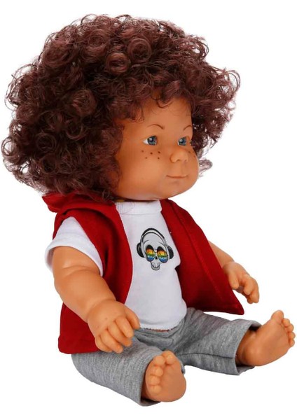 Kıvırcık Saçlı Bebek 32 cm Oyuncak Et Bebek Gerçekçi Oyuncak Bebek indirimleri