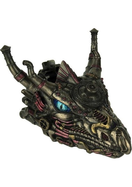 Veronese Design Steampunk Tarzında Ejderha Başı Hediyelik