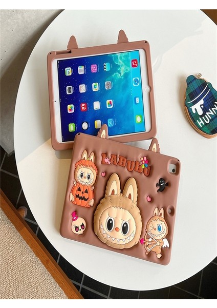 Huawei Matepad Se 11 Inç Uyumlu Askılı Labubu Standlı Kılıf Tablet Kalemi+Kirilmaz Cam indirimleri