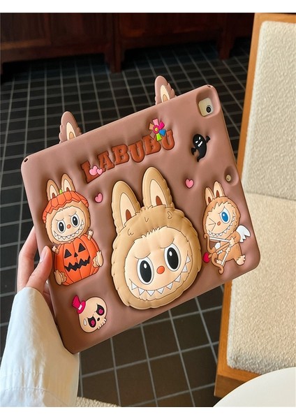 Honor Pad X8 10.1 Inç Uyumlu Askılı Labubu Standlı Kılıf Tablet Kalemi+Kirilmaz Cam modelleri