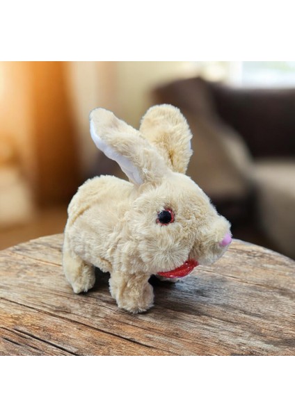 Elektronik Pilli Zıplayan Hareketli Peluş Sevimli Kalpli Tavşan Oyuncak 18 Cm. Beyaz Gri Pembe Bej fiyatları